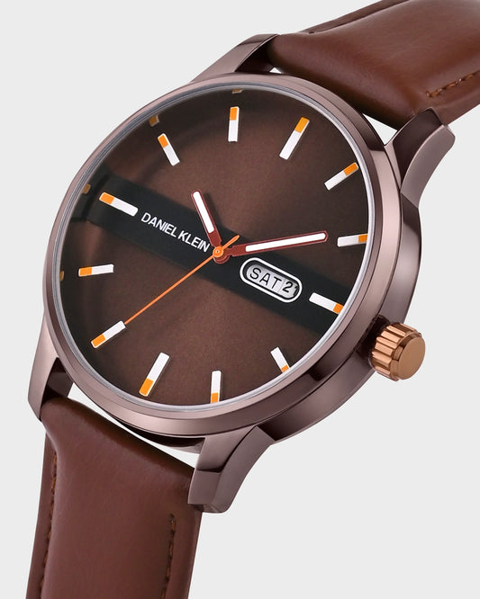 Man leather watch